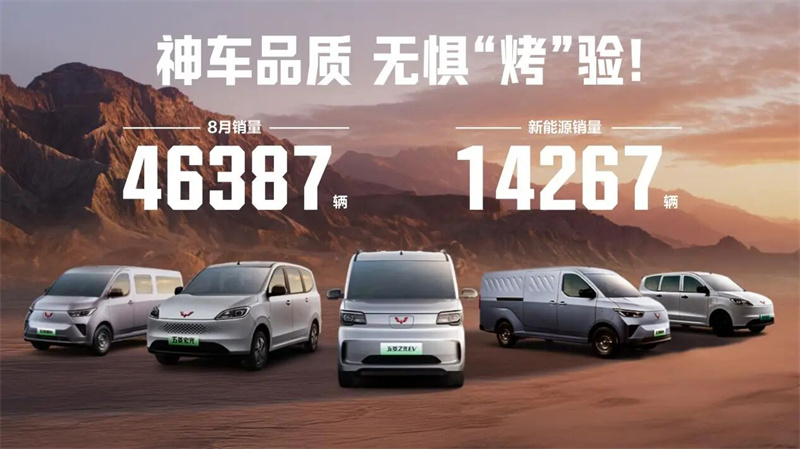 Matokeo ya majira ya joto yameingia! Lebo ya Wuling Red iliuza vitengo 46,387 mnamo Agosti, na magari mapya ya nishati ya uhasibu kwa rekodi ya kila mwezi ya 31%.